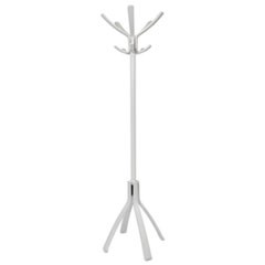 Caf Wood Coat Stand, 21 2/3w" x 21 1/2d x 69 1/3"h, White