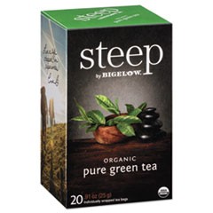 steep Tea, Pure Green, 0.91 oz Tea Bag, 20/Box