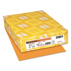 Color Cardstock, 65 lb, 8.5 x 11, Cosmic Orange, 250/Pack