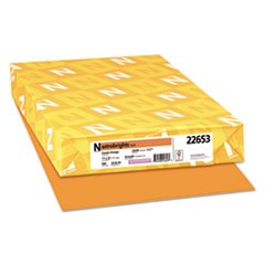 Color Paper, 24 lb Bond Weight, 11 x 17, Cosmic Orange, 500/Ream