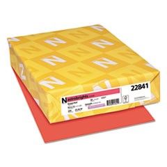 Color Cardstock, 65 lb, 8.5 x 11, Rocket Red, 250/Pack