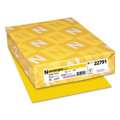 Color Cardstock, 65 lb, 8.5 x 11, Sunburst Yellow, 250/Pack