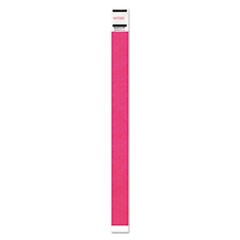 Crowd Management Wristband, Sequential Numbers, 9 3/4 x 3/4, Neon Pink, 500/PK