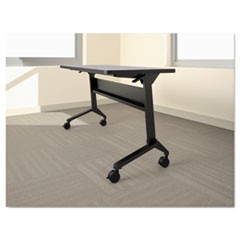 Flip-n-Go Table Base, 46 7/8w x 21 1/4d x 27 7/8h, Black