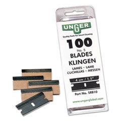 Safety Scraper Replacement Blades, #9, Stainless Steel, 100/Box