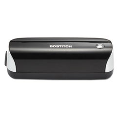 12-Sheet Electric Three-Hole Punch, Black