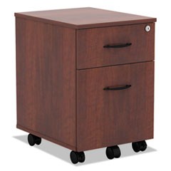 Alera Valencia Series Mobile Box/File Pedestal, 15.88w x 19.13d x 22.88h, Medium Cherry