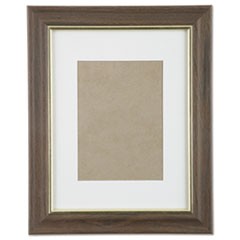 7105000528698 SKILCRAFT Walnut Vinyl Frames, Certificate/Photo, 8 x 10, 12/Carton