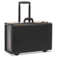 Tufide Rolling Catalog Case, 22 1/4 x 9 x 13 1/2, Black