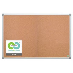 Earth Cork Board, 48 x 72, Aluminum Frame