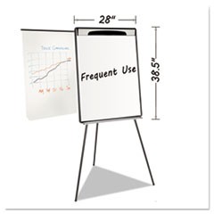 Magnetic Gold Ultra Dry Erase Tripod Easel W/ Ext Arms, 32