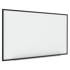 Interactive Magnetic Dry Erase Board, 90 x 52 7/10 x 4 1/5, White/Black Frame