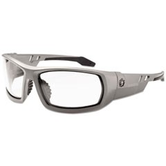 Ergodyne Fog-Off Clear Lens/Gray Frame Safety Glasses