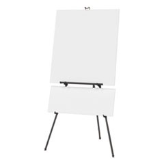 Aluminum Heavy-Duty Display Easel, 38" to 66" High, Aluminum, Black