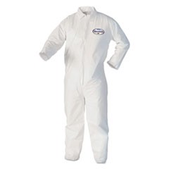 A40 Coveralls, White, Large, 25/Case