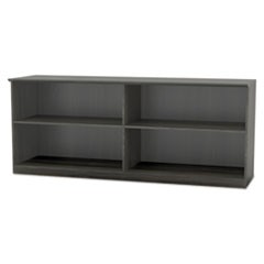 Medina Series Low Wall Cabinet with Doors, 72w x 20d x 29.5h, Gray Steel, Box1