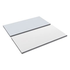 Reversible Laminate Table Top, Rectangular, 59 3/8w x 23 5/8d, White/Gray