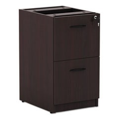 Alera Valencia File/File Drawer Full Pedestal, 15.63w x 20.5d x 28.5h, Mahogany