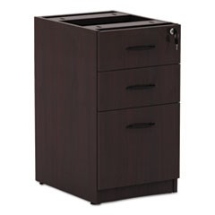 Alera Valencia Box/Box/File Full Pedestal, 15.63w x 20.5d x 28.5h, Mahogany