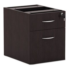 Alera Valencia Series 3/4 Box/File Pedestal,15.63w x 20.5d x 19.25h, Espresso