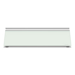 Glass Dry Erase Desktop Computer Pad, 18 x 6, White Surface