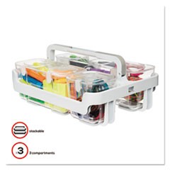 Caddy Organizer, 10 1/2 x 14, White