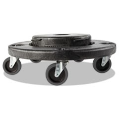 Brute Quiet Dolly, 250 lb Capacity, 18.25 dia. x 6.63h, Black