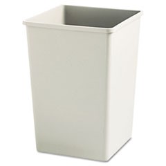 35-Gal. Rigid Waste Liner, 35 gal, Plastic, Beige