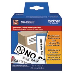 Brother DK2223 - White Continuous Length Paper Tape