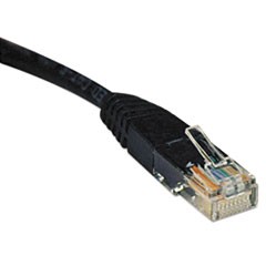 Cat5e 350MHz Molded Patch Cable, RJ45 (M/M), 14 ft., Black