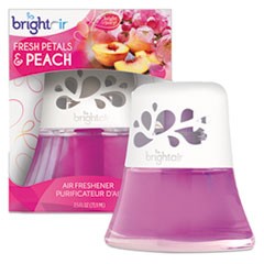 Scented Oil Air Freshener Diffuser, Fresh Petals and Peach, Pink, 2.5 oz, 6/Carton