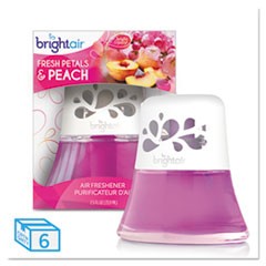 Scented Oil Air Freshener Diffuser, Fresh Petals and Peach, Pink, 2.5 oz, 6/Carton