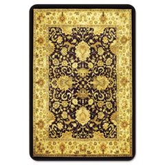 Printed Decorative Frequent Use Chair Mat for Medium Pile Carpet, 46 x 60, Black
