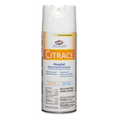 Citrace Hospital Disinfectant & Deodorizer, Citrus, 14oz Aerosol,