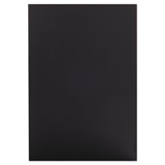 Foam Board, CFC-Free Polystyrene, 20 x 30, Black Surface and Core, 10/Carton