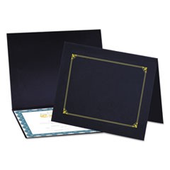 Certificate/Document Cover, 8 1/2 x 11 / 8 x 10 / A4, Navy, 6/Pack