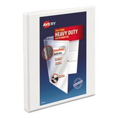 Heavy-Duty Non Stick View Binder with DuraHinge and Slant Rings, 3 Rings, 0.5