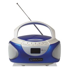 CD Boombox with Bluetooth, Blue