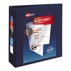 Heavy-Duty View Binder with DuraHinge and Locking One Touch EZD Rings, 3 Rings, 3