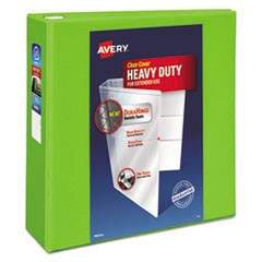 Heavy-Duty View Binder with DuraHinge and Locking One Touch EZD Rings, 3 Rings, 4