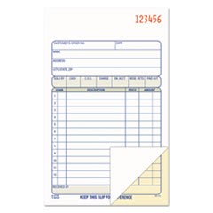 2-Part Sales Book, 12 Lines, Two-Part Carbon, 6.69 x 4.19, 50 Forms Total