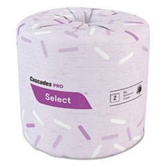 Select Standard Bath Tissue, 2-Ply, White, 4.25 x 4.1, 500/Roll, 48/Carton