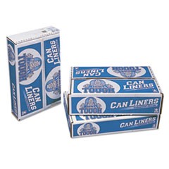 Linear Low Density Can Liners, 30 gal, 0.75 mil, 30" x 36", White, 200/Carton