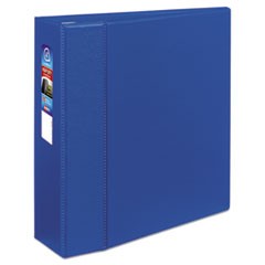 Heavy-Duty Non-View Binder with DuraHinge and Locking One Touch EZD Rings, 3 Rings, 4