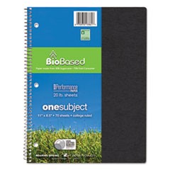 Environotes BioBased Notebook, 1 Subject, Medium/College Rule, Assorted Earthtones Covers, 11 x 8.5, 70 Sheets