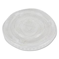 PET Cold Cup Lids, Fits 12 oz Squat and 14 to 24 oz Plastic Cups, Clear, 100/Sleeve, 10 Sleeves/Carton