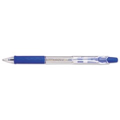 R.S.V.P. RT Ballpoint Pen, Retractable, Medium 1 mm, Blue Ink, Clear Barrel, Dozen