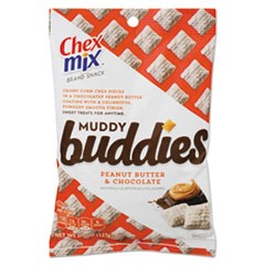 Chex Mix Muddy Buddies, 4.5 oz Bag, 7 Bags/Carton