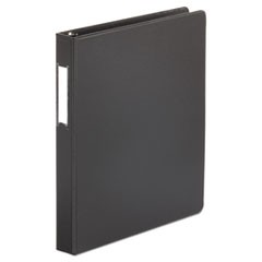 Deluxe Non-View D-Ring Binder with Label Holder, 3 Rings, 1