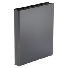 Economy Round Ring View Binder, 3 Rings, 1" Capacity, 11 x 8.5, Black